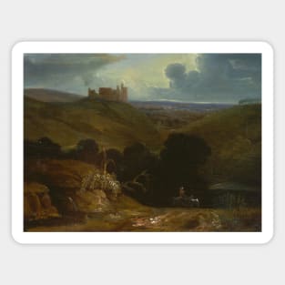 Landscape with a Castle by John Martin Magnet